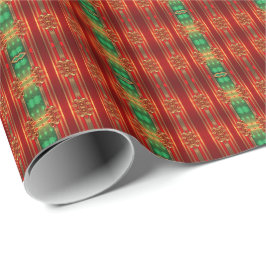Sierlijk Rood Groen Decoratieverpakkings Papier vo