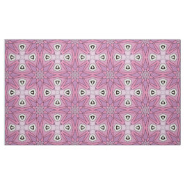 Sierlijk roze geometrisch patroon in levendige sti stof