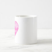 Sierlijk Roze Hart Ontwerp Koffiemok (Center)