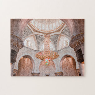 Sierlijk Roze Moskee Interieur Legpuzzel