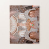 Sierlijk Roze Moskee Interieur Legpuzzel (Verticaal)