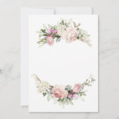 Sierlijk rozen bruiloft uitnodiging template (Voorkant)