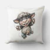 Sierlijk Schattig Schaap Kussen (Voorkant)
