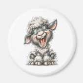 Sierlijk Schattig Schaap Magneet (Voorkant)