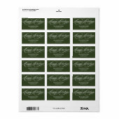 SIERLIJK SCRIPT | VAKANTIE ADRESETIKETTEN ETIKET (Full Sheet)