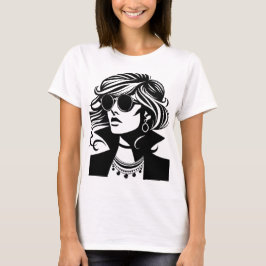 Sierlijk silhouet: de elegantie van sieraden t-shirt