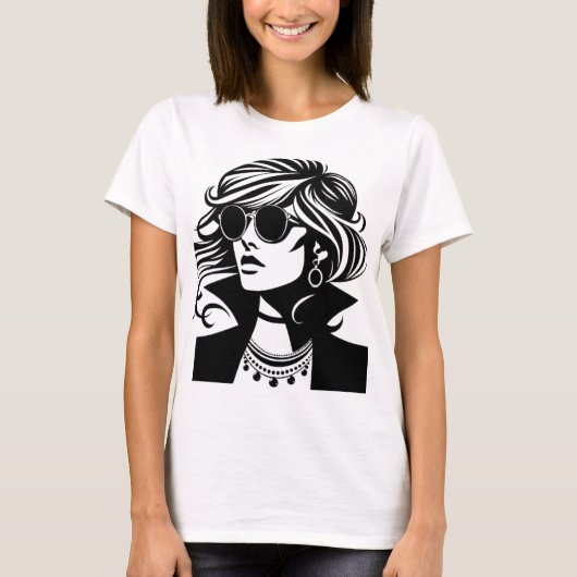 Sierlijk silhouet: de elegantie van sieraden t-shirt (Voorkant)