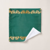 Sierlijk Smaragdgroen Bad Handdoek (Wasdoekje)