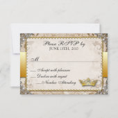 Sierlijk sprookjesverhaal Bruiloft RSVP (Voorkant)