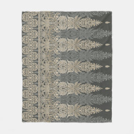 Sierlijk traditioneel paisley-motief fleece deken