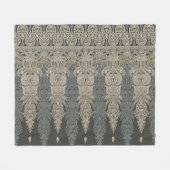 Sierlijk traditioneel paisley-motief fleece deken (Voorkant (Horizontaal))