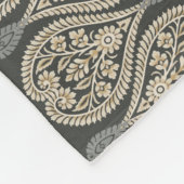 Sierlijk traditioneel paisley-motief fleece deken (Hoek)