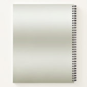 Sierlijk Vergulde Witte Bloemen Notitieboek (Achterkant)