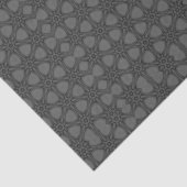 Sierlijk webpatroon in tinten grijs tissuepapier (Detail)