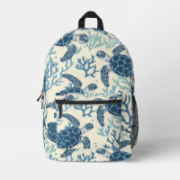 Sierlijk Zee Schildpad en Koraal Ontwerp