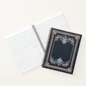 Sierlijk Zwarte Frame — Aanpasbaar Notitieboek (Binnen)