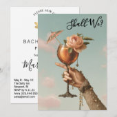 *~* Sierlijke 3 A101 Cocktail FOTO  BACHELORETTE Kaart (Voorkant / Achterkant)