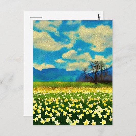 Sierlijke balk - verf briefkaart (Voorkant / Achterkant)