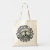 Sierlijke Bearded Collie Tote Bag (Achterkant)
