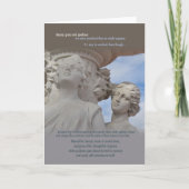 Sierlijke beauty inspirerend blanco kaart (Voorkant)