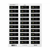 Sierlijke Betta Vechtvis Retouradres Etiket (Full Sheet)