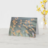 sierlijke bladeren blanco kaart (Gele Bloem)