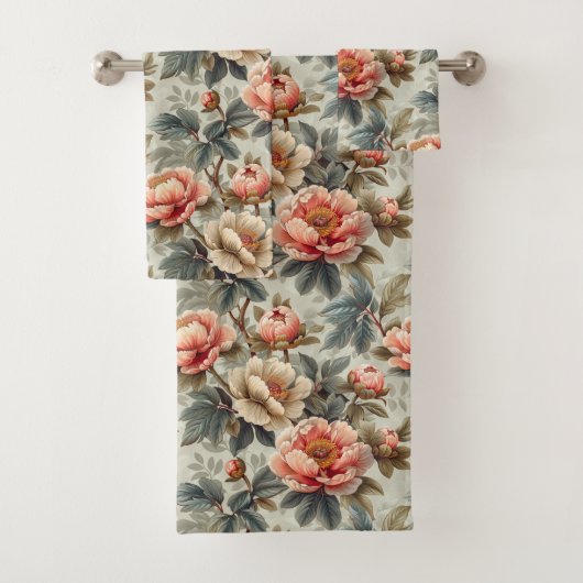 sierlijke bloemen bad handdoek (Insitu)