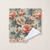 sierlijke bloemen bad handdoek (Wasdoekje)