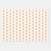 sierlijke bloemen elegante eenvoudige chique cadea inpakpapier vel (Voorkant 3)