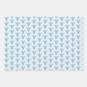 sierlijke bloemen elegante eenvoudige chique cadea inpakpapier vel (Voorkant 3)