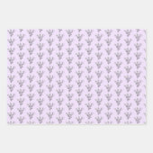 sierlijke bloemen elegante eenvoudige chique cadea inpakpapier vel (Voorkant 3)