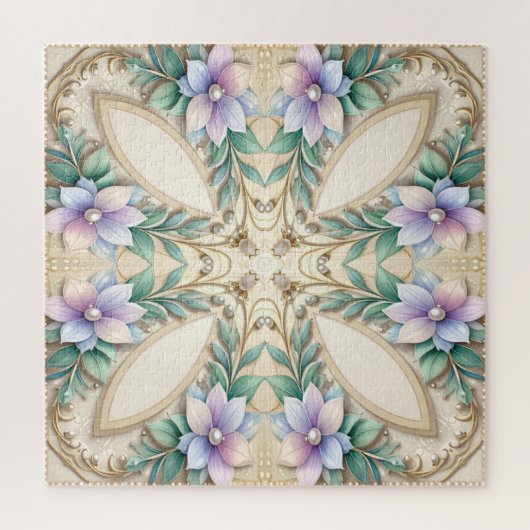 Sierlijke Bloemen Legpuzzel (Verticaal)