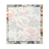  sierlijke bloemen notitieblok (Voorkant)