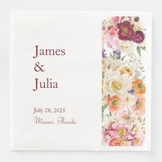 SIERLIJKE BLOEMEN SERVET (Voorkant)