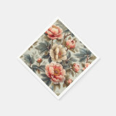 sierlijke bloemen servet (Hoek)