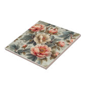 sierlijke bloemen tegeltje (Zijkant)