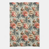  sierlijke bloemen theedoek (Verticaal)