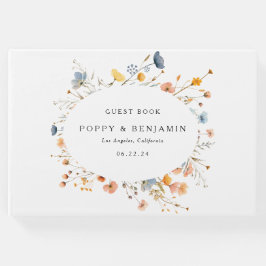 Sierlijke Bloemen Wildflower bruiloft Gastenboek