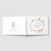 Sierlijke Bloemen Wildflower bruiloft Gastenboek (Volledig)