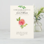 sierlijke bloemenbruiloft Vrijgezellenfeest Kaart (Staand voorkant)