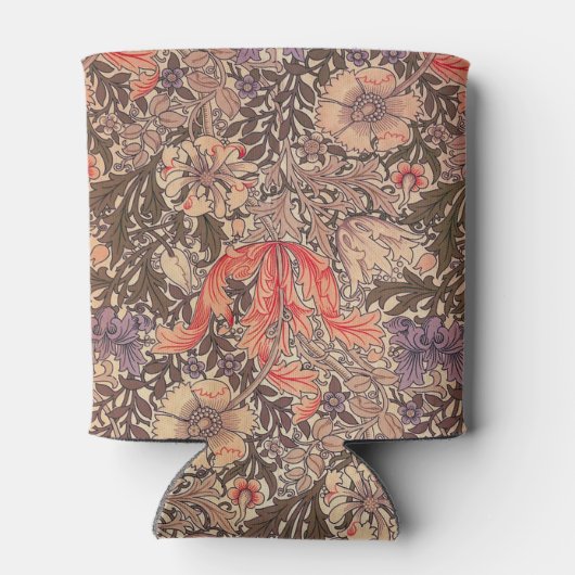  sierlijke bloemenprint blikjeskoeler (Achterkant)