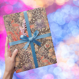 sierlijke bloemenprint cadeaupapier