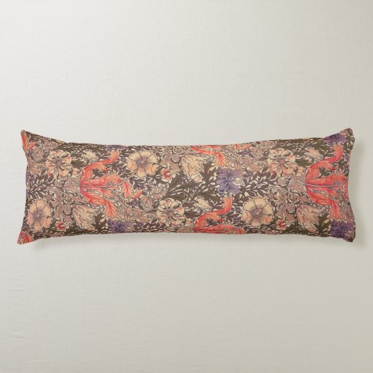  sierlijke bloemenprint lichaamskussen (Voorkant)