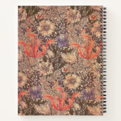 sierlijke bloemenprint notitieboek (Achterkant)