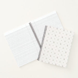 sierlijke bloemenspiraal Notitieboek