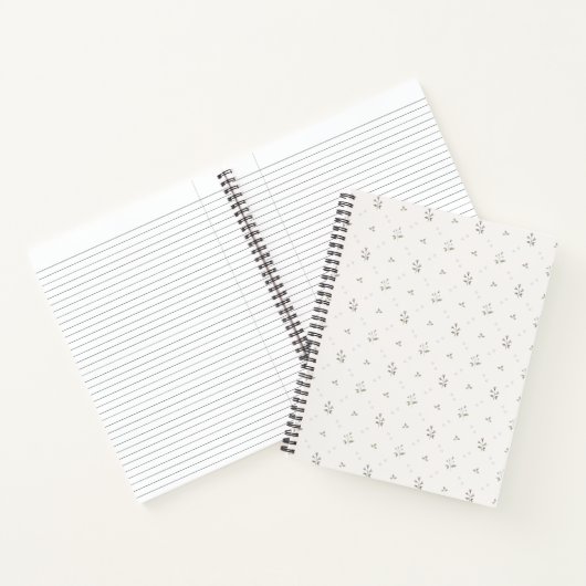 sierlijke bloemenspiraal Notitieboek (Binnen)