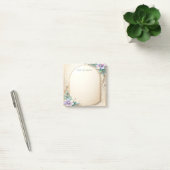 Sierlijke bloemrijke lijst met parels post-it-noti post-it® notes (Kantoor)