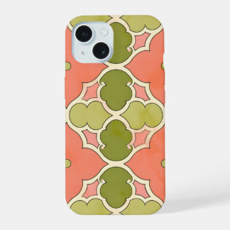 Sierlijke Bloemtegel iPhone 15 Case