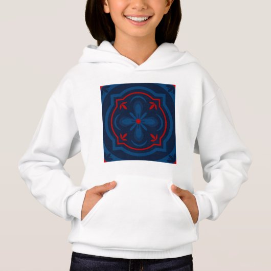 Sierlijke bloemtegels patroon (Voorkant)