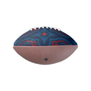 Sierlijke bloemtegels patroon american football